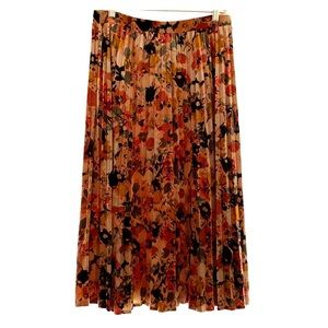 Anthropologie (Maeve) Floral Skirt in Velvet